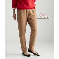 (MO-FU POKA）裏シャギーテーパードパンツ（ゆったりヒップ） 大きいサイズ