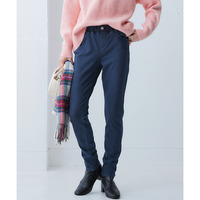 【着るホカロン】【蓄熱・保温】ストレッチニットデニムスキニーパンツ（股下６８cm） 大きいサイズ