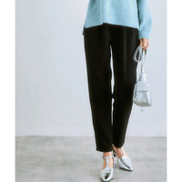 両面起毛タックテーパードパンツ（ストレッチ素材）　大きいサイズ