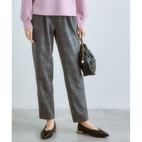 両面起毛タックテーパードパンツ（ストレッチ素材）　大きいサイズ