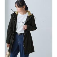 蓄熱サーモプラスモッズコート（配色裏地）【防風・はっ水・帯電防止・花粉がつきにくい・マシンウォッシャブル】 大きいサイズ