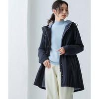 蓄熱サーモプラスモッズコート（配色裏地）【防風・はっ水・帯電防止・花粉がつきにくい・マシンウォッシャブル】 大きいサイズ