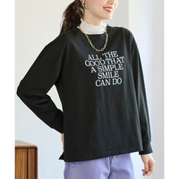 ロゴプリント長袖Tシャツ　大きいサイズ