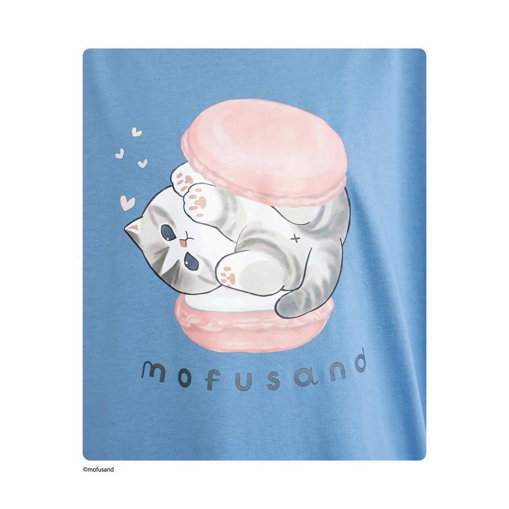 大きいサイズ デザインTシャツ/mofusAnd10