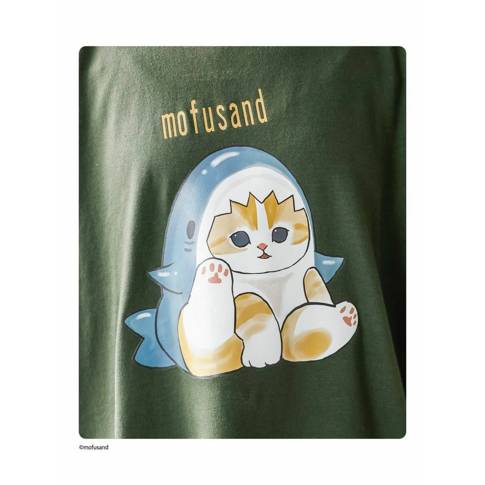 大きいサイズ デザインTシャツ/mofusAnd12