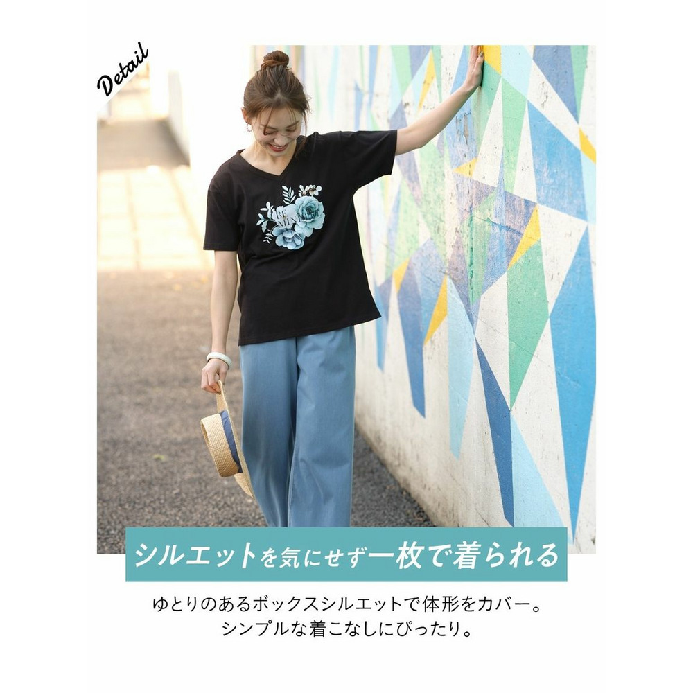 大きいサイズ モニターさんと作った　綿100％で肌ざわりが気持ちいい色々プリントTシャツ6