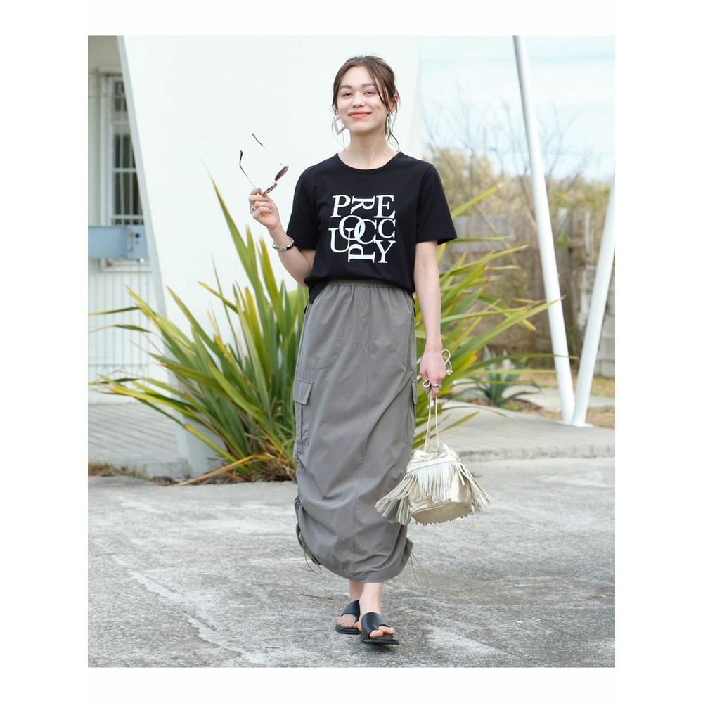 大きいサイズ　綿混プリントTシャツ（吸汗速乾）14