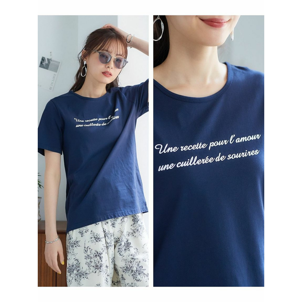 大きいサイズ　綿混プリントTシャツ（吸汗速乾）29