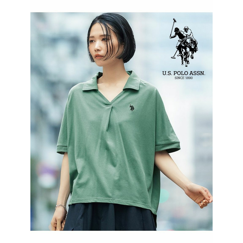 大きいサイズ　【U.S. POLO ASSN.】スキッパーポロシャツ2