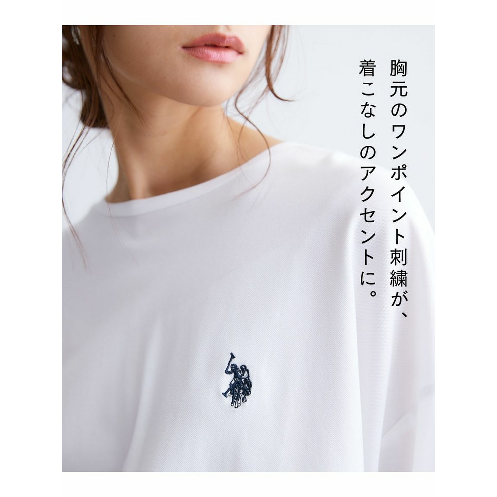 大きいサイズ　【U.S. POLO ASSN.】裾ラウンドカットソープルオーバー4