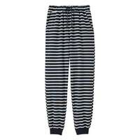 綿混スムース裾リブルームパンツ