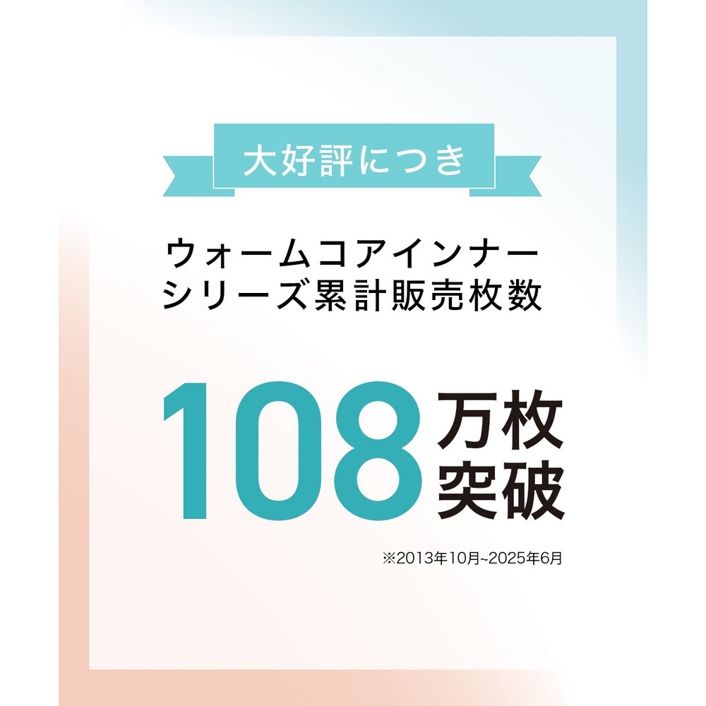 【大きいサイズ】ウォームコアAIR 襟ぐり広め丈長め半袖インナー2枚組(吸湿発熱・吸汗速乾・UVカット・静電防止)25