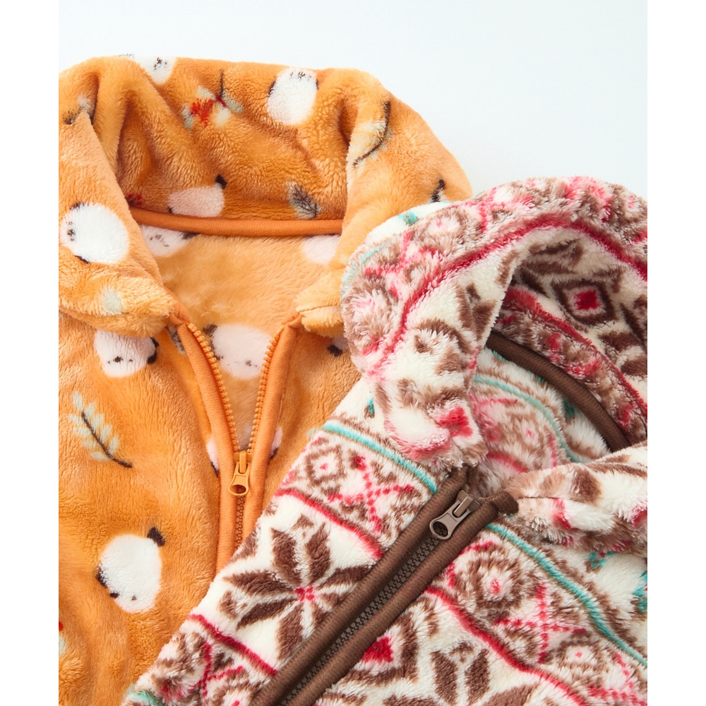 【大きいサイズ】まるで毛布!プレミアムマイヤールームロングベスト28