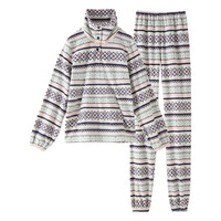 ふわぬくフリース手足首すっぽりルームウェア上下セット