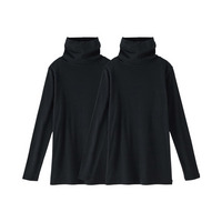 綿１００％タートルネック長袖インナー２枚組