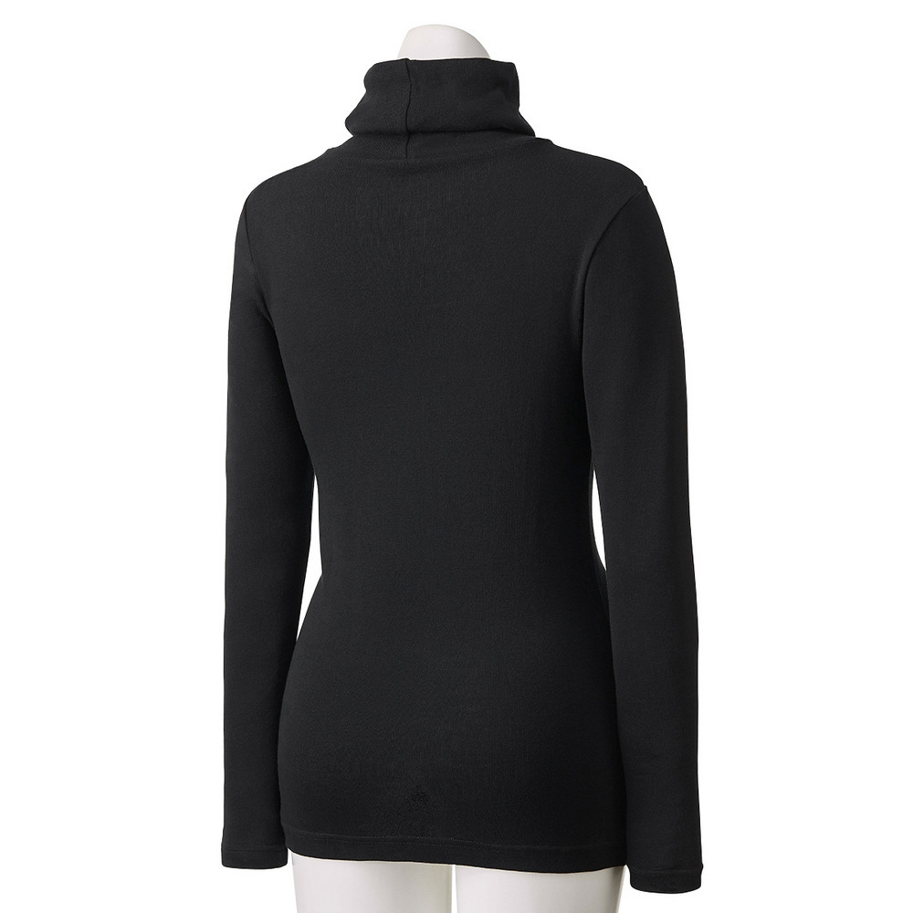 綿100%タートルネック長袖インナー2枚組18