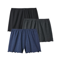 綿混ストレッチくつろぎトランクス深ばき丈ショーツ3枚組
