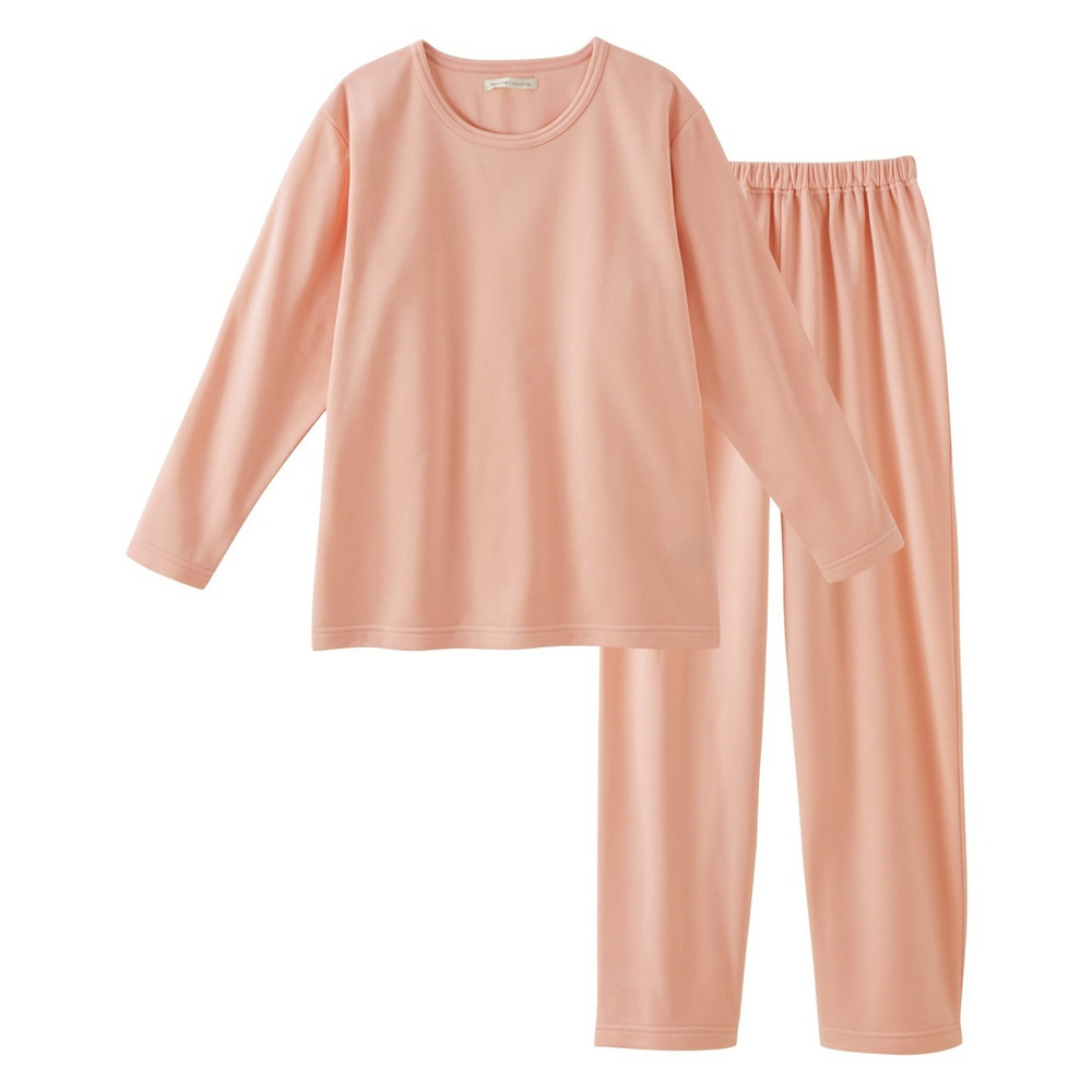 ふわぬく裏起毛 ベーシックルームウェア上下セット1