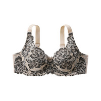 カラフルパレットフルカップブラジャー（大花柄）（日本製レース）