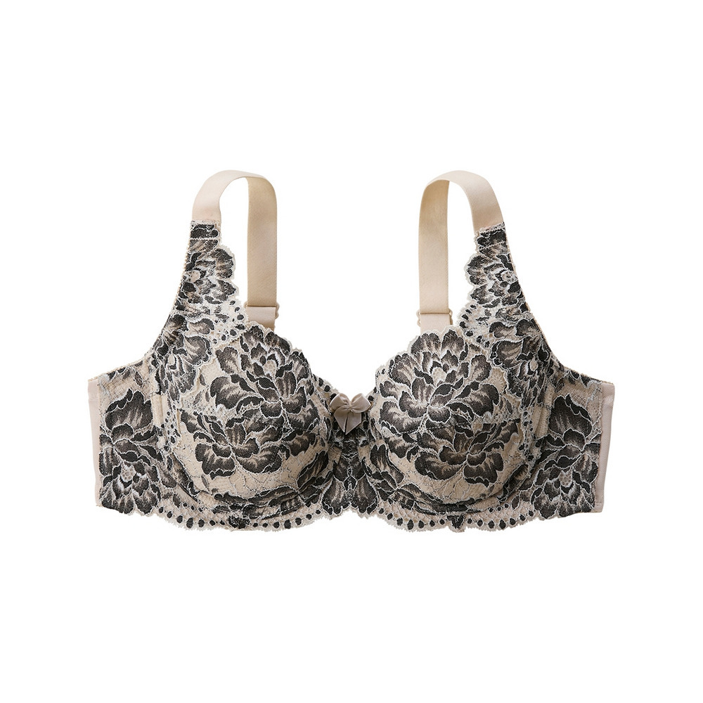 カラフルパレットフルカップブラジャー(大花柄)(日本製レース)1