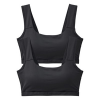 吸汗速乾メッシュ　バストをしっかり包む　ストレッチゴム仕様シームレスハーフトップ２枚組