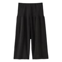 ウォームコアリッチ　裏起毛腹巻付き５分丈オーバーパンツ（吸湿発熱・UVカット）