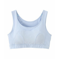 綿混バストの揺れと脇肉横流れを軽減するおやすみハーフトップ