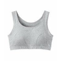 綿混バストの揺れと脇肉横流れを軽減するおやすみハーフトップ