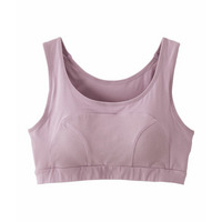 綿混バストの揺れと脇肉横流れを軽減するおやすみハーフトップ