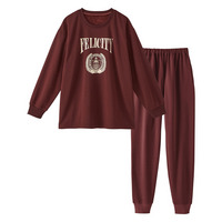 ふわぬく裏シャギービッグトレーナー風ルームウェア上下セット