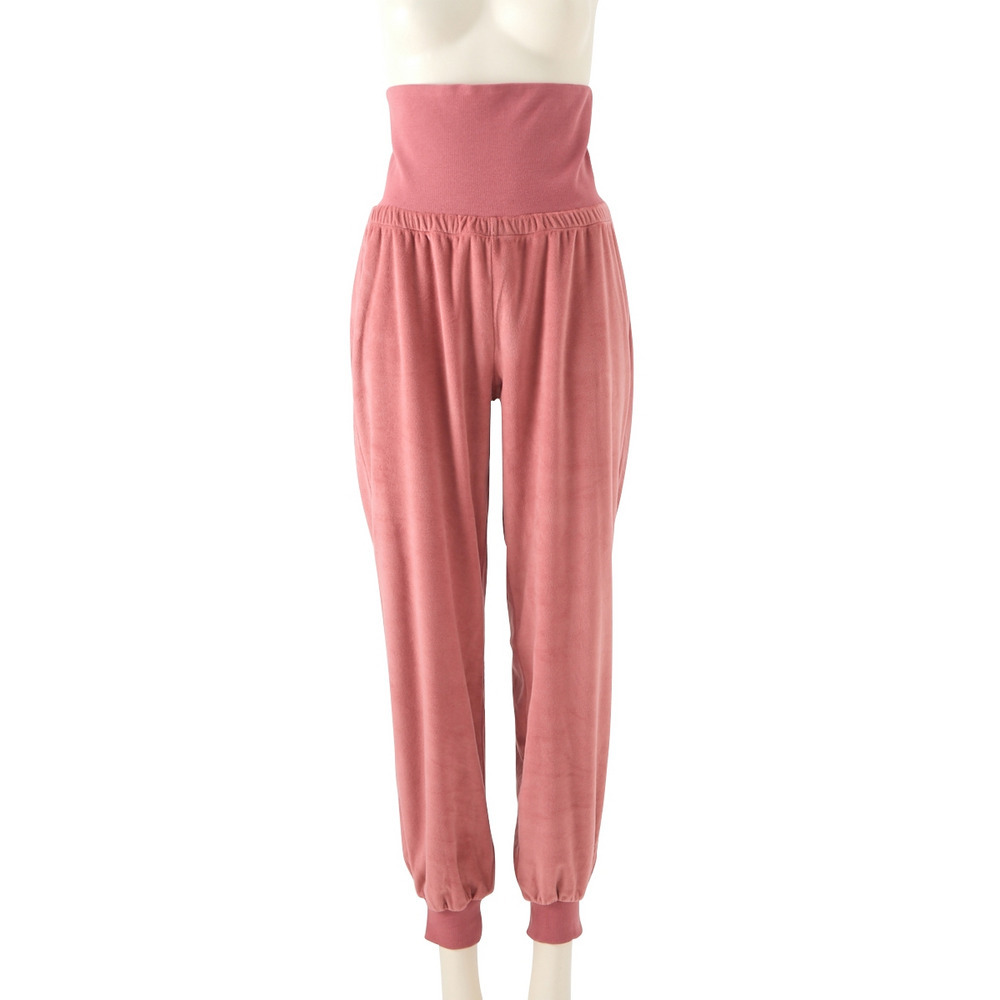 ベロアニット腹巻付きルームウェア上下セット20