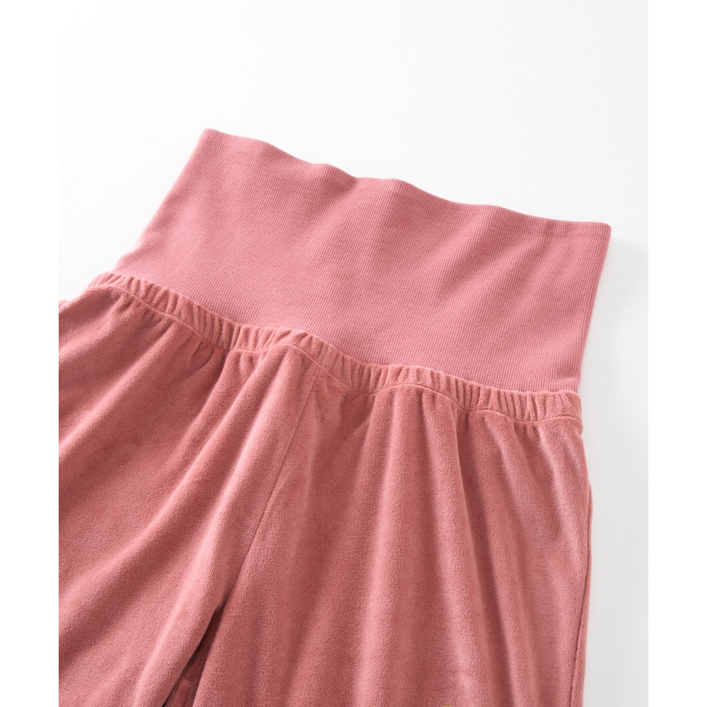 ベロアニット腹巻付きルームウェア上下セット27