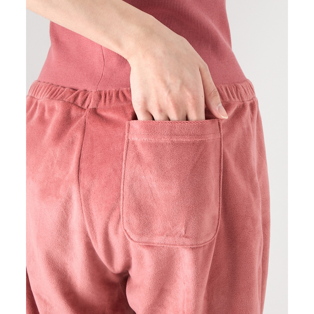 ベロアニット腹巻付きルームウェア上下セット28