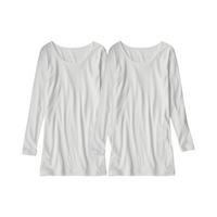 綿１００％ロング丈長袖インナー２枚組