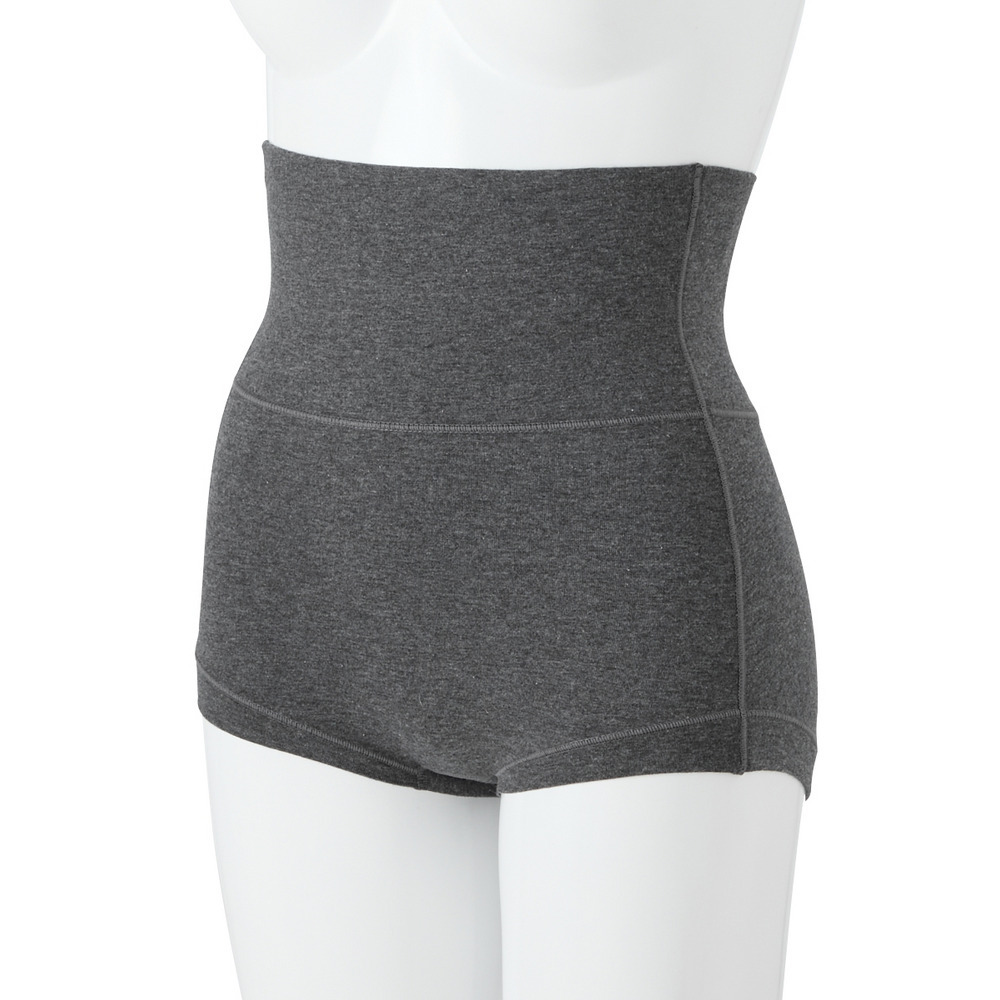 綿混ストレッチ はらまき付お腹らくちんショーツ3枚組12