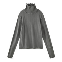 綿１００％パジャマインナー　首・手首あったか１２分袖ハイネック