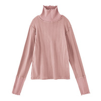 綿１００％パジャマインナー　首・手首あったか１２分袖ハイネック