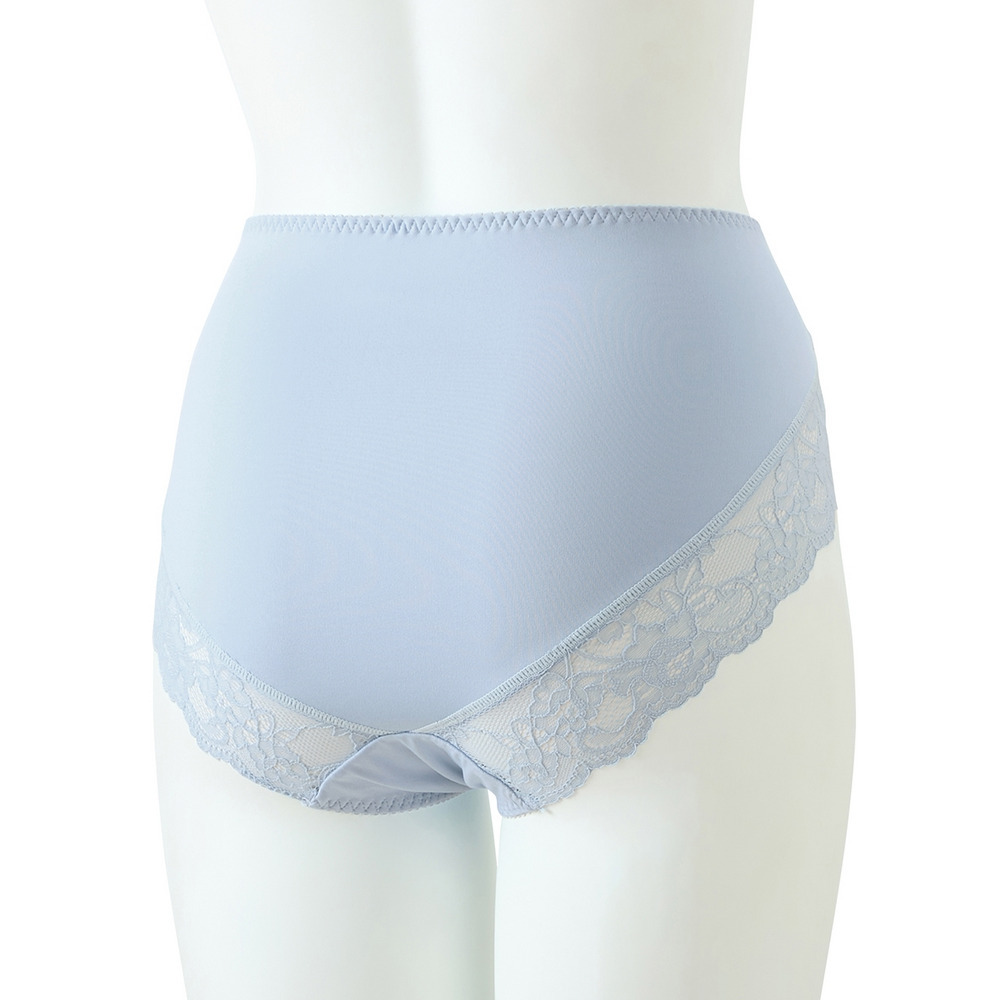 深ばき丈バックレースコーディネートショーツ2枚組(編みレースタイプ)14