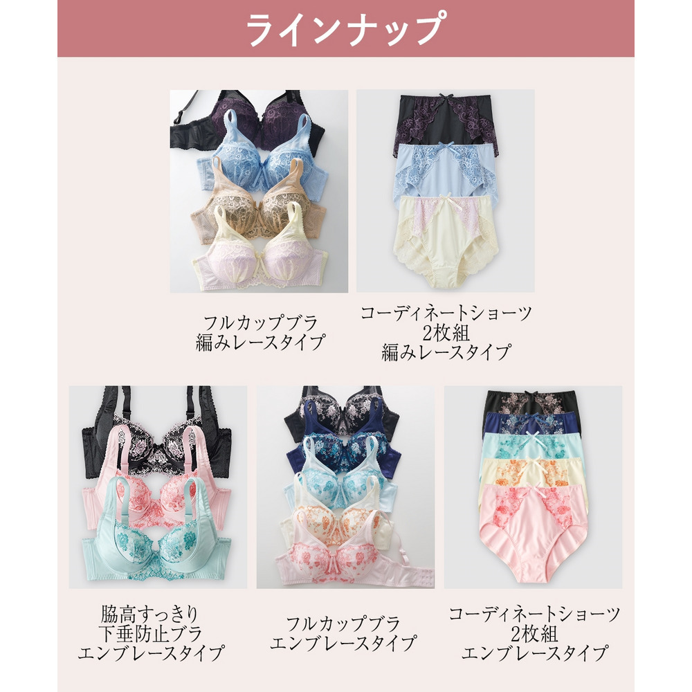 深ばき丈バックレースコーディネートショーツ2枚組(編みレースタイプ)6