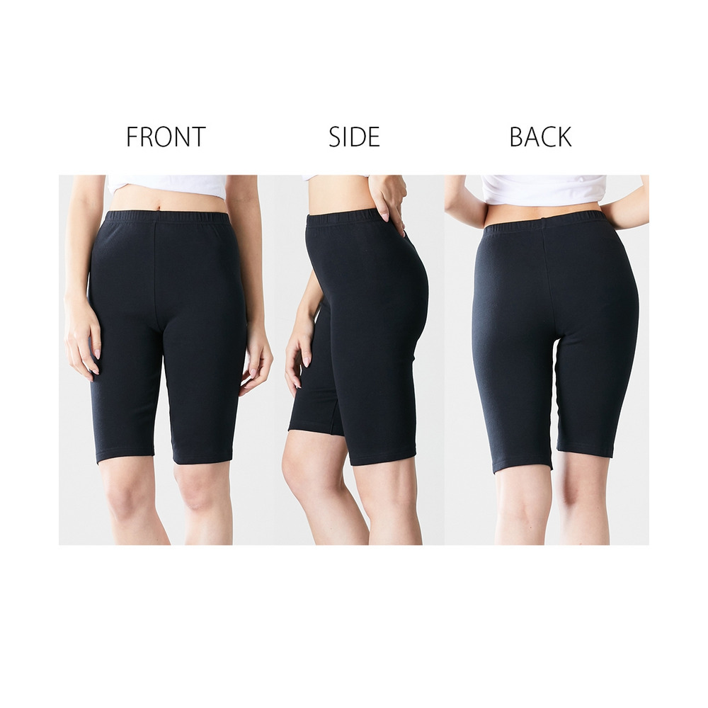 綿100%スムース5分丈オーバーパンツ2枚組14