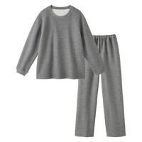 肌側綿１００％　ふんわり軽いやわらかダンボールニットルームウェア上下セット