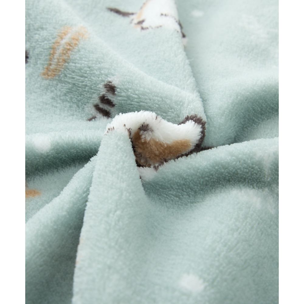 ふわもこ シマエナガ柄前開きパジャマ17