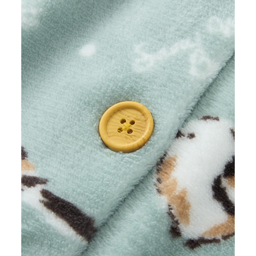 ふわもこ シマエナガ柄前開きパジャマ20