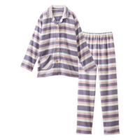 ふわぬくフランネル前開きシャツパジャマ