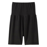 ウォームコアリッチ　裏起毛腹巻付き３分丈オーバーパンツ（吸湿発熱・UVカット）