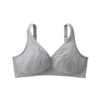 素肌にやさしい綿混フルカップノンワイヤーブラジャー