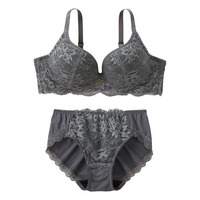 ノンワイヤーMの谷間ブラジャーショーツセット（Mの谷間）（トリンプ）