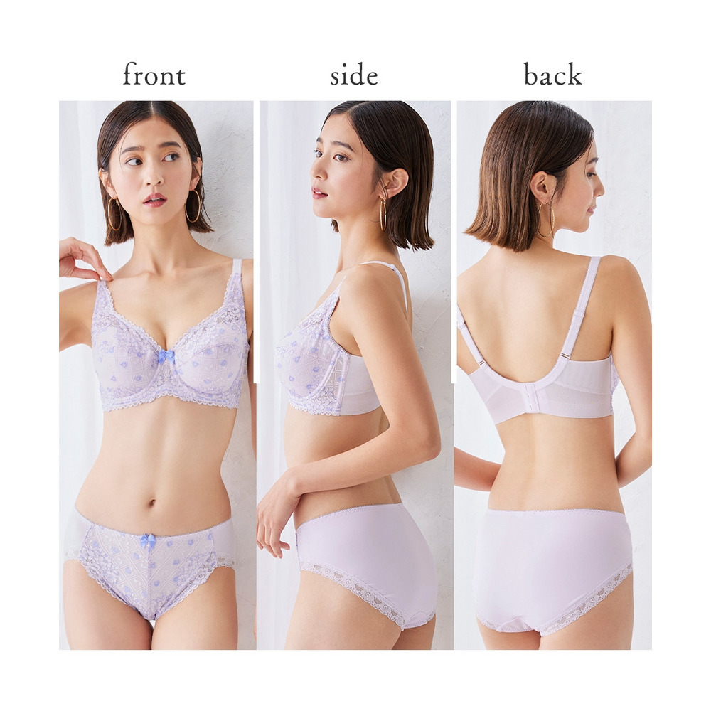 やや深ばき丈編レースコーディネートショーツ(トリンプ)(n,FULLRE)10