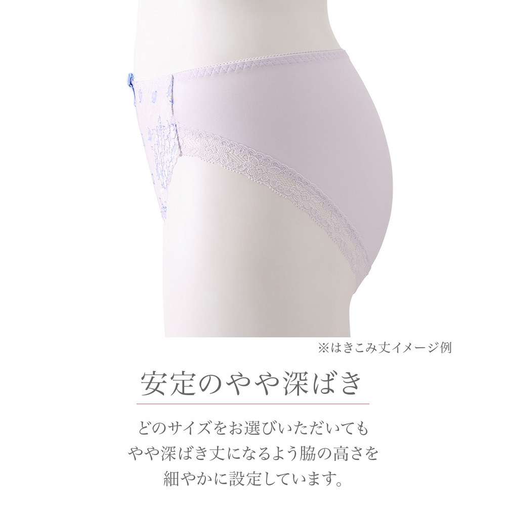 やや深ばき丈編レースコーディネートショーツ(トリンプ)(n,FULLRE)4