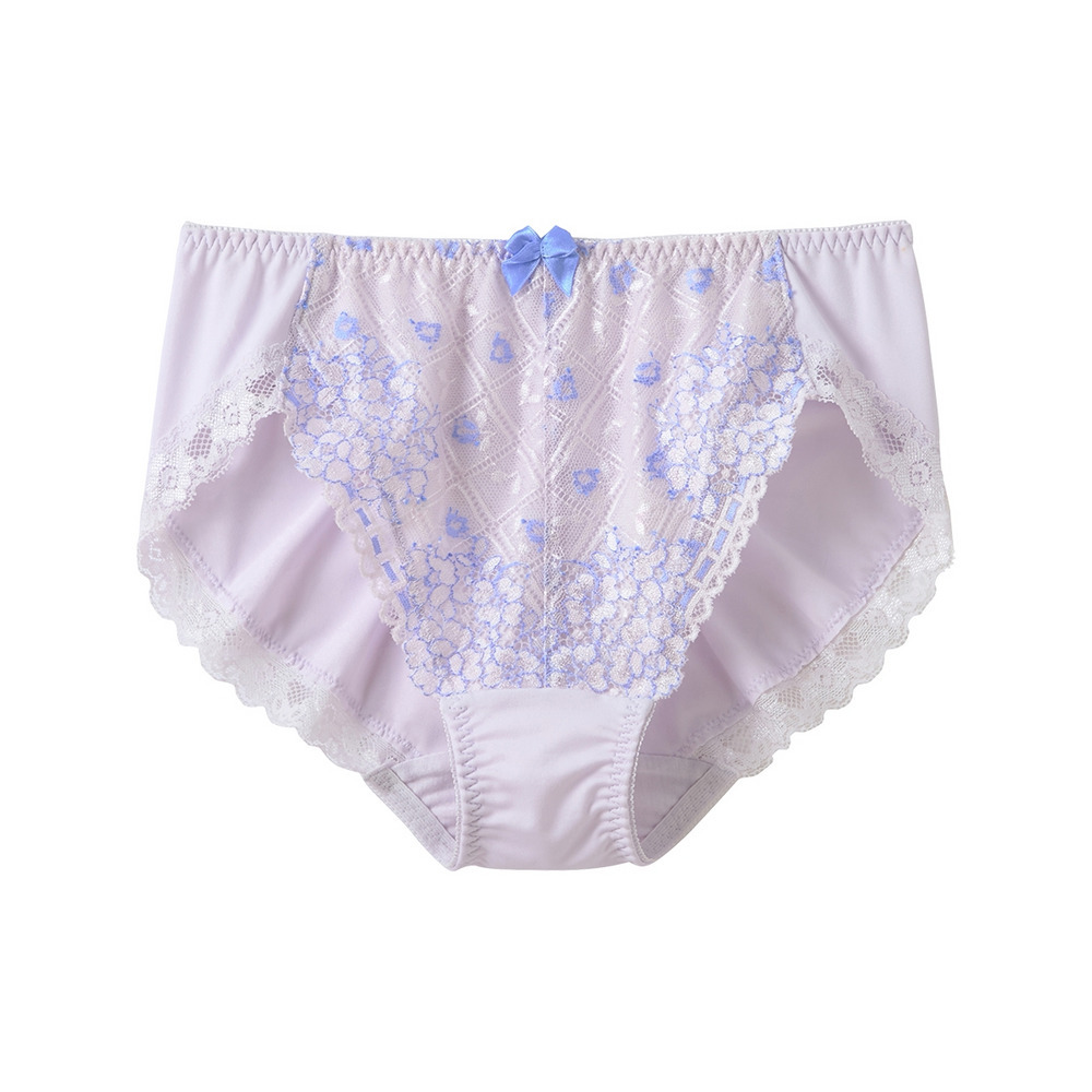 やや深ばき丈編レースコーディネートショーツ(トリンプ)(n,FULLRE)1